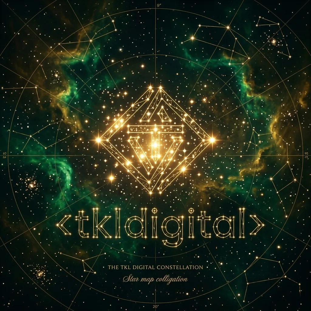 Logo jako konstelacja na mapie nieba