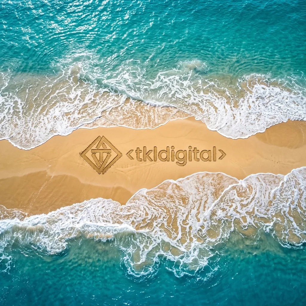 Logo na plaży o zachodzie słońca — tapeta